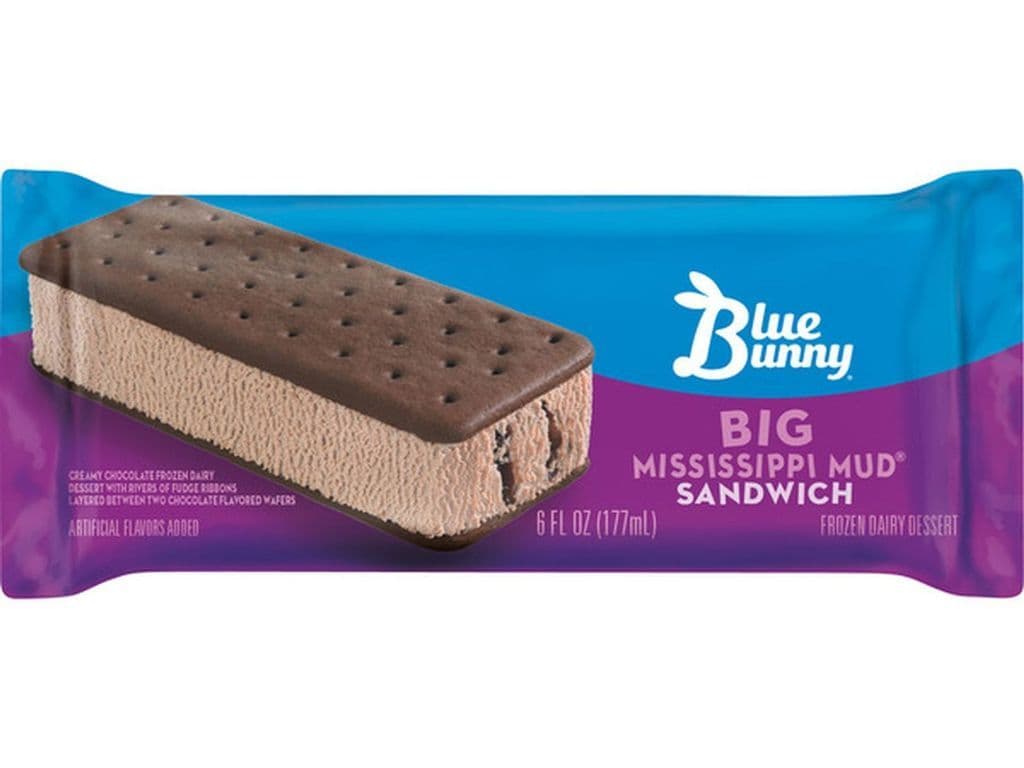 Blue Bunny Ice Cream - Mississippi Mud Sandwich 177ml