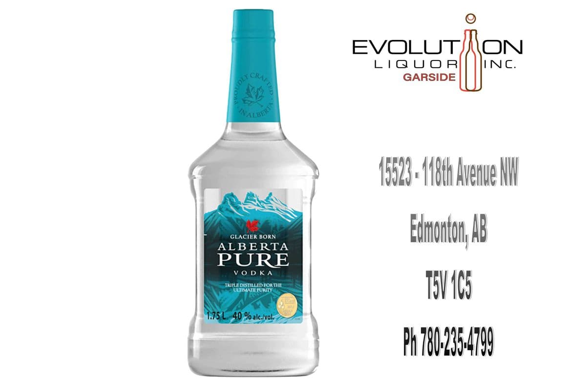 Alberta Pure Vodka 1750P (1 x 1.75L Plastic Bottle)