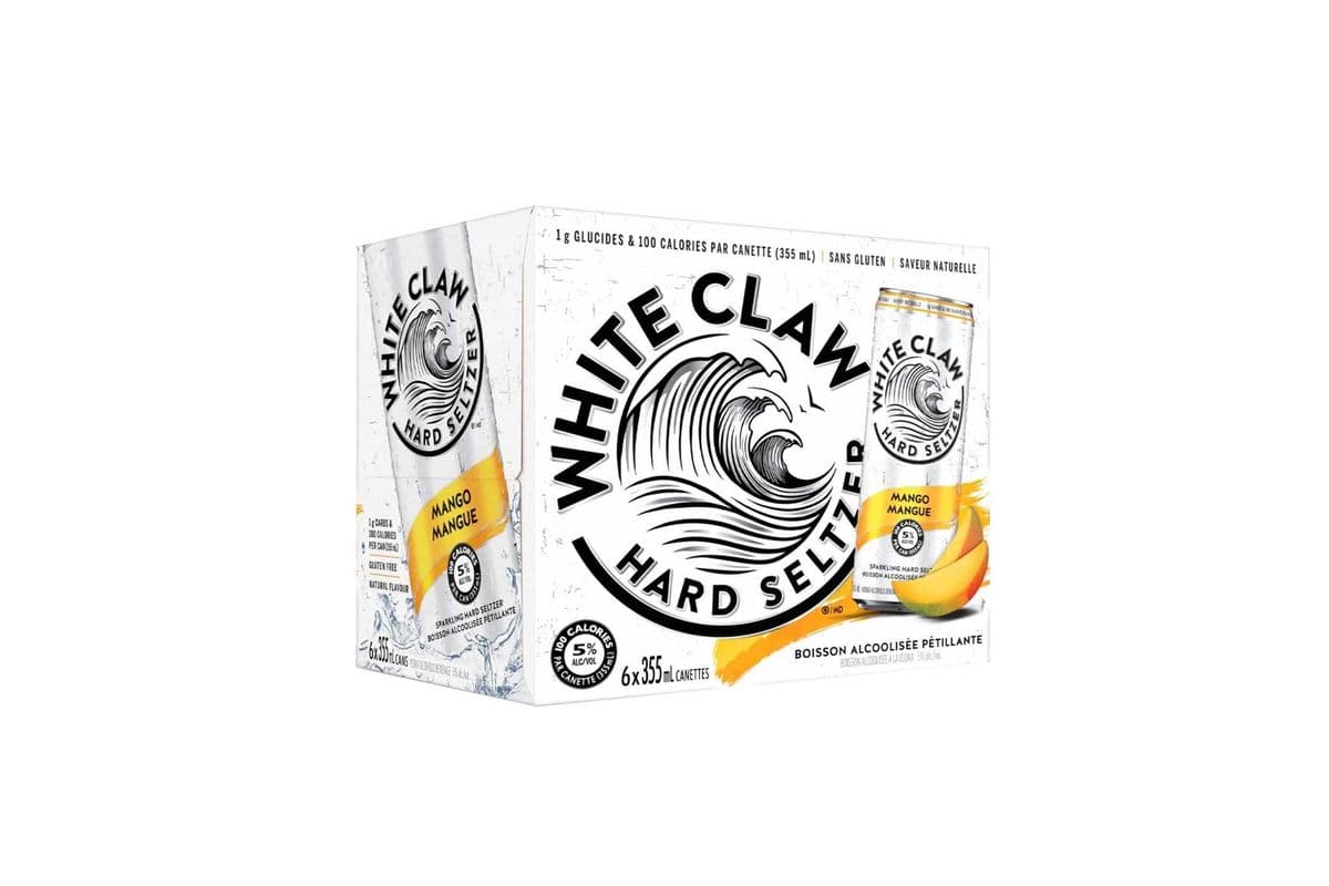 830340. WHITE CLAW MANGO (6 x 355ML (CANS))