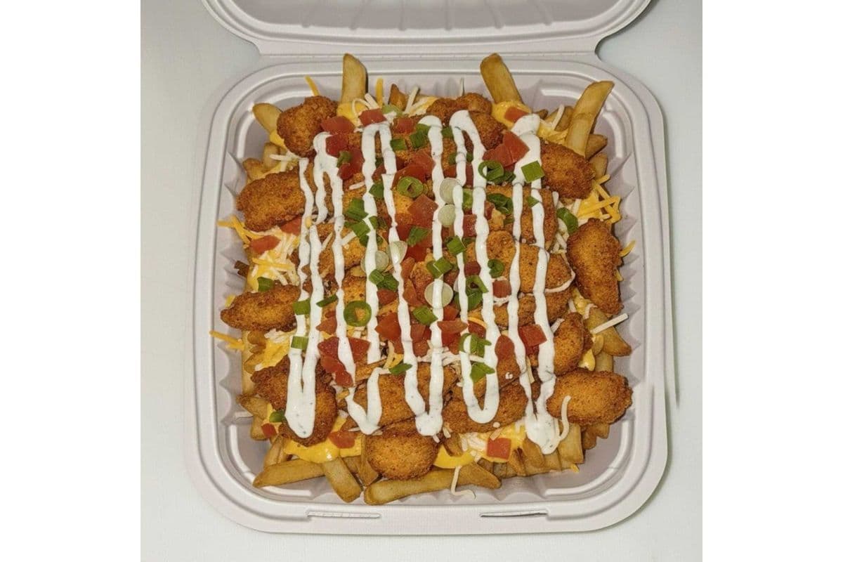 Cheesy Chicken Loaded Fries