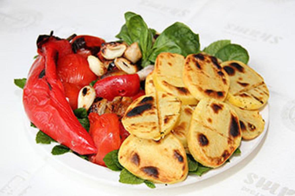 Grilled Potatoes and Peppers