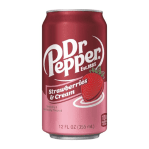 Dr. Pepper Fraise et Créme 355ml/ Dr. Pepper Strawberries & Cream 355ml