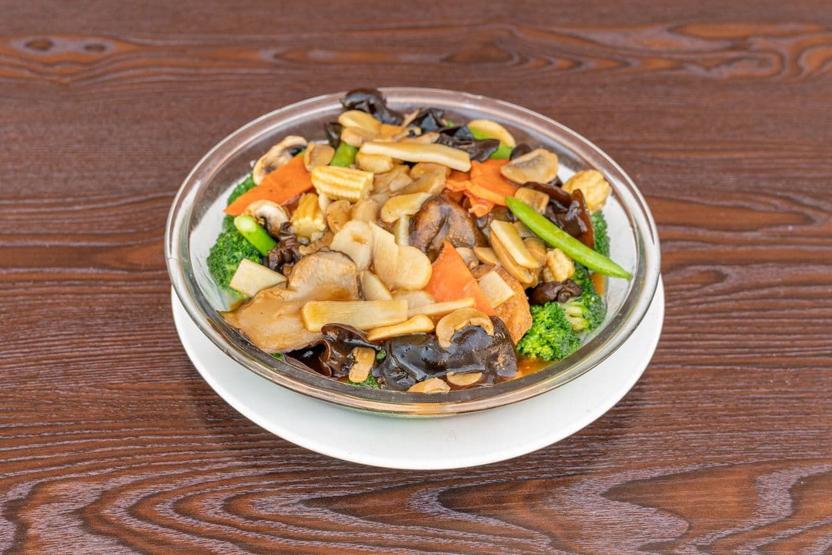 Buddist Feast and Soft Bean Curd in Oyster Sauce