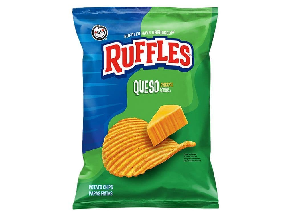 Ruffles Queso Crinkle Cut Texan Cheese Chips 28.3g Snack