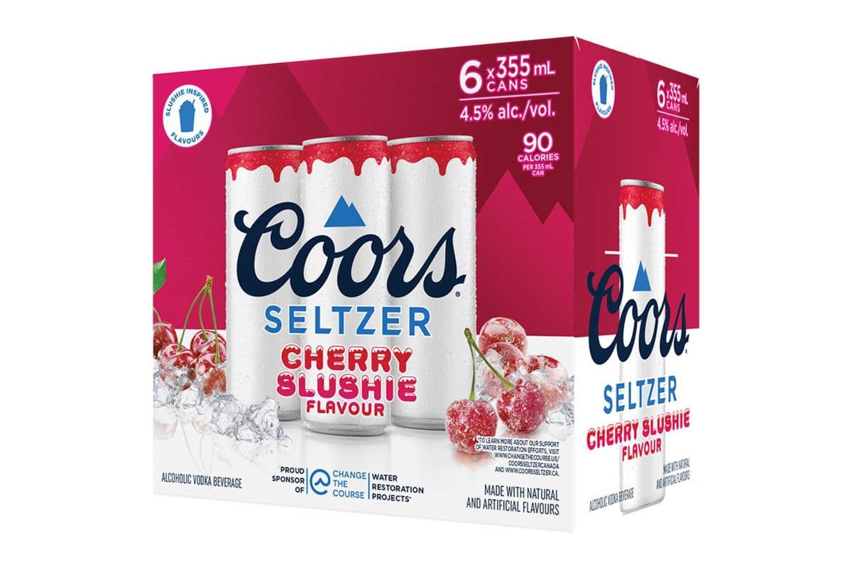 Coors Seltzer Cherry Slushie (6 x 355 ml Cans)