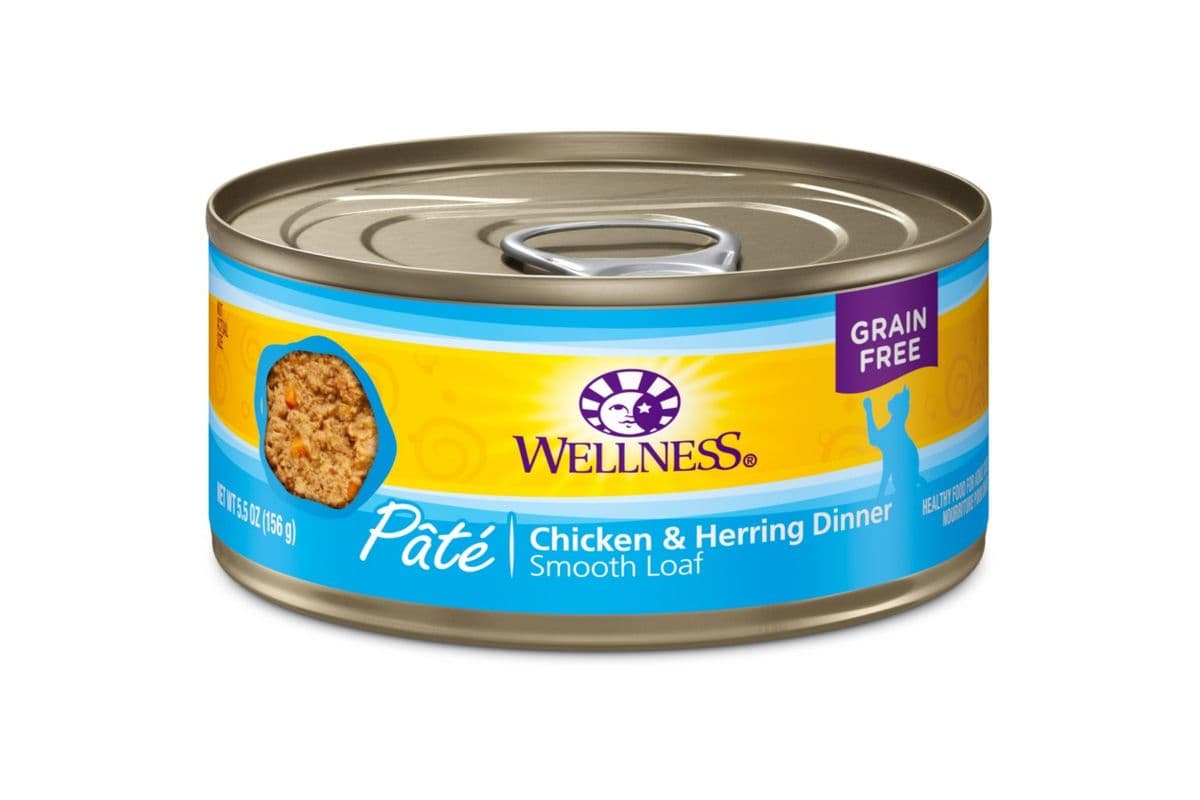 Wellness Complete Health Pate Chicken & Herring Formula Grain-Free Wet Cat Food Cans (5.5 oz)
