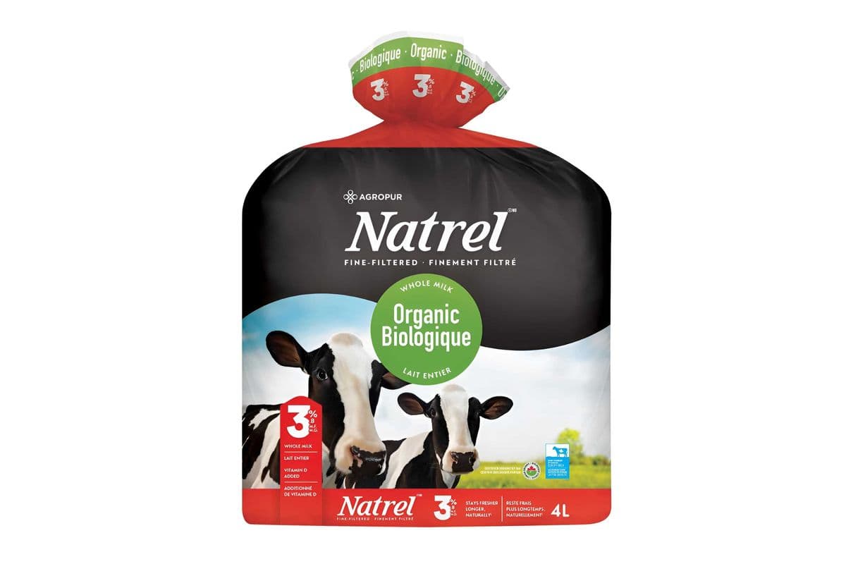 3% Natrel Organic Milk Bag