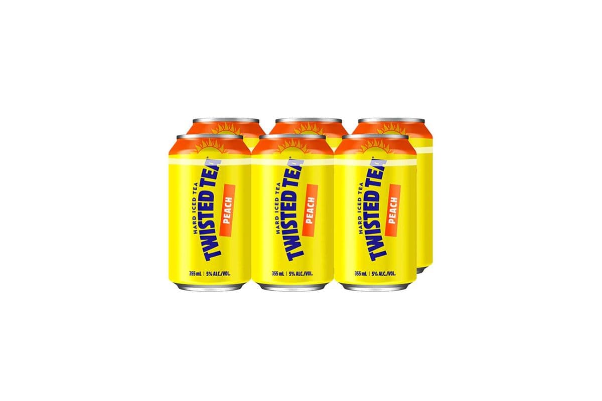Twisted Tea Peach Hard Iced Tea 6pk (1 x 6cans)