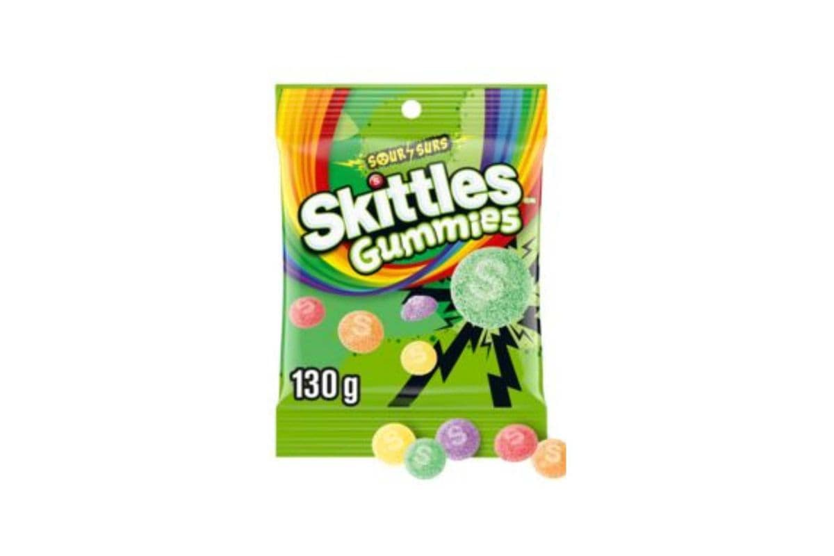 Skittles Gummies Sour Surs (130g)