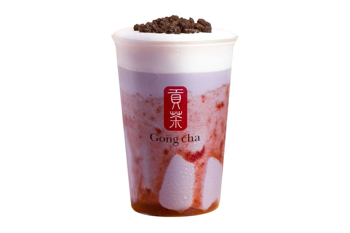 Taro Strawberry Milk Tea