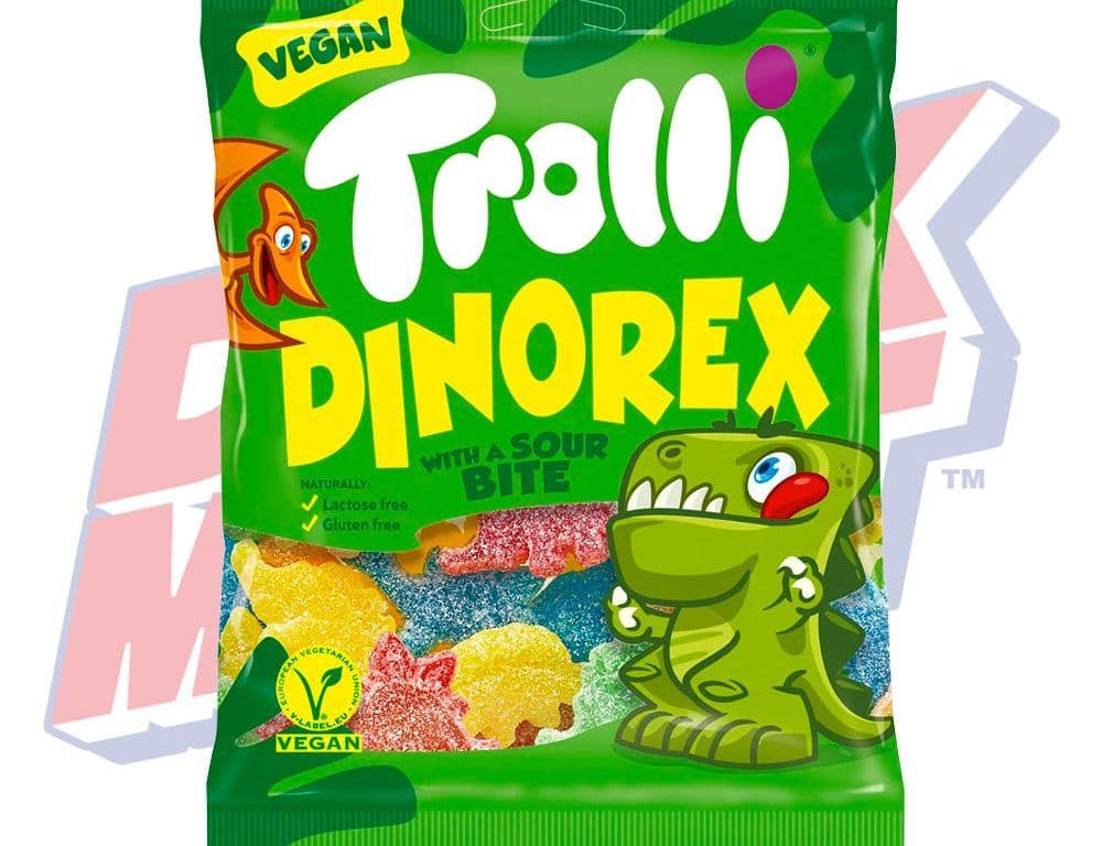 Trolli Dinorex Vegan Sour Sweets (Germany) - 150g
