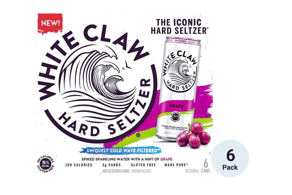 WHITE CLAW GRAPE 6PK***ON SALE NOW*** (1 x 6PK CANS )