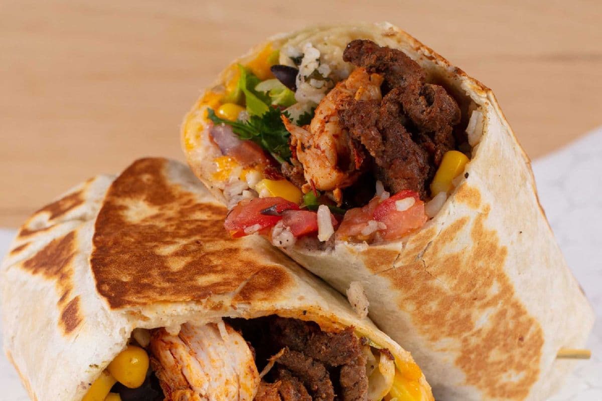 Chicken and Steak Burrito