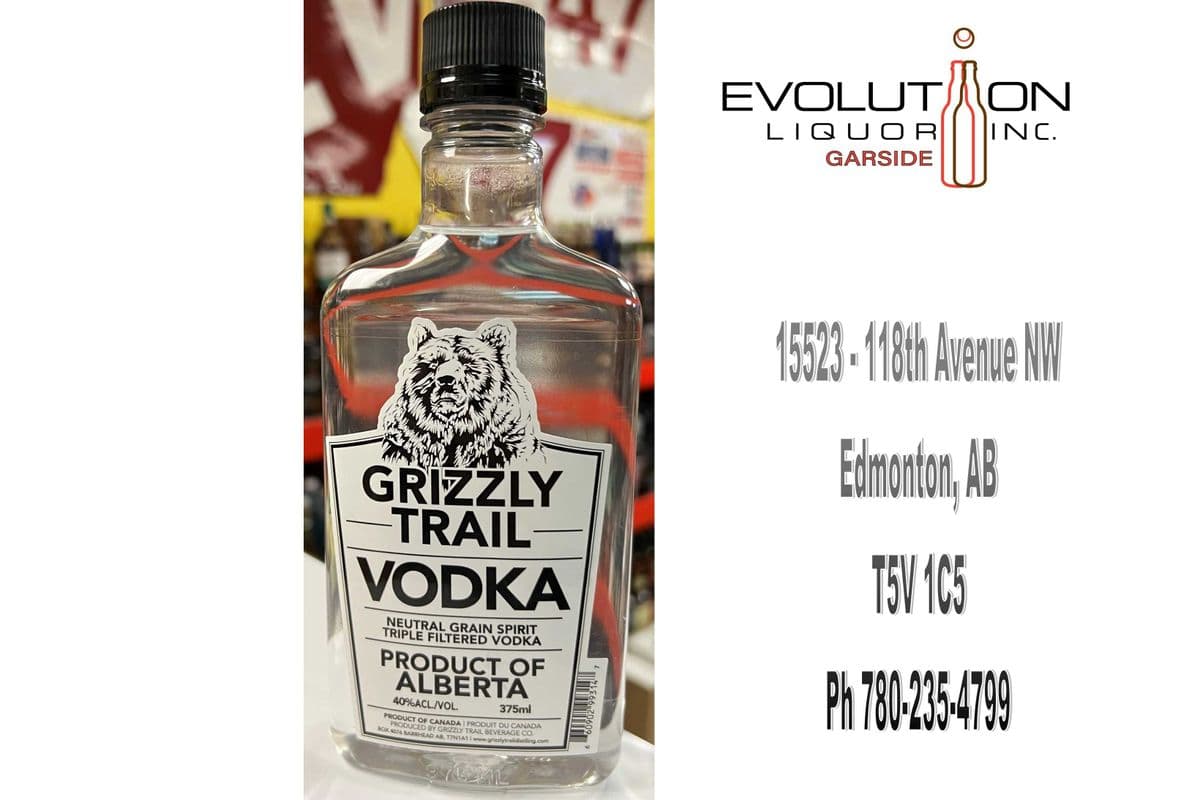 Grizzly Trail Vodka 0375P (1 x 375ml Plastic Bottle)