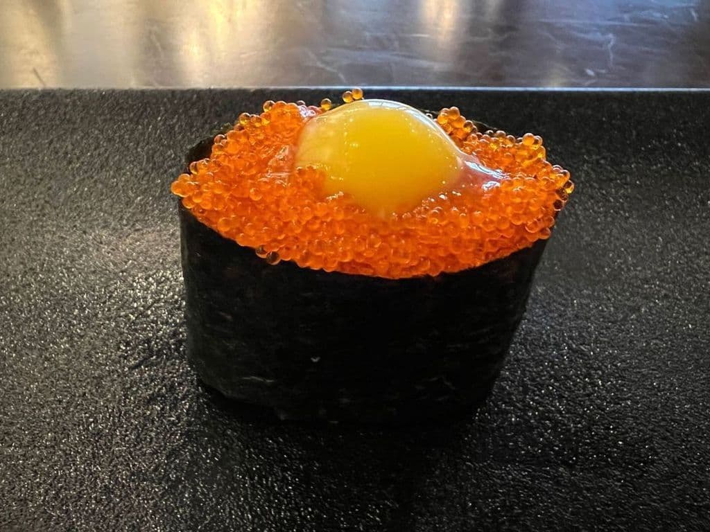 Tobiko with Quail Egg