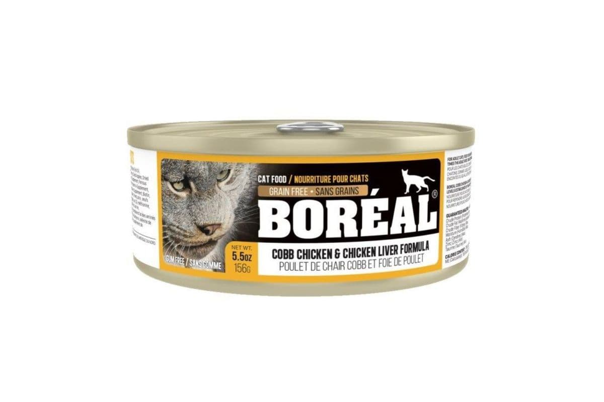 Boreal Cobb Chicken & Chicken Liver Grain-Free Wet Cat Food Can (156 g)