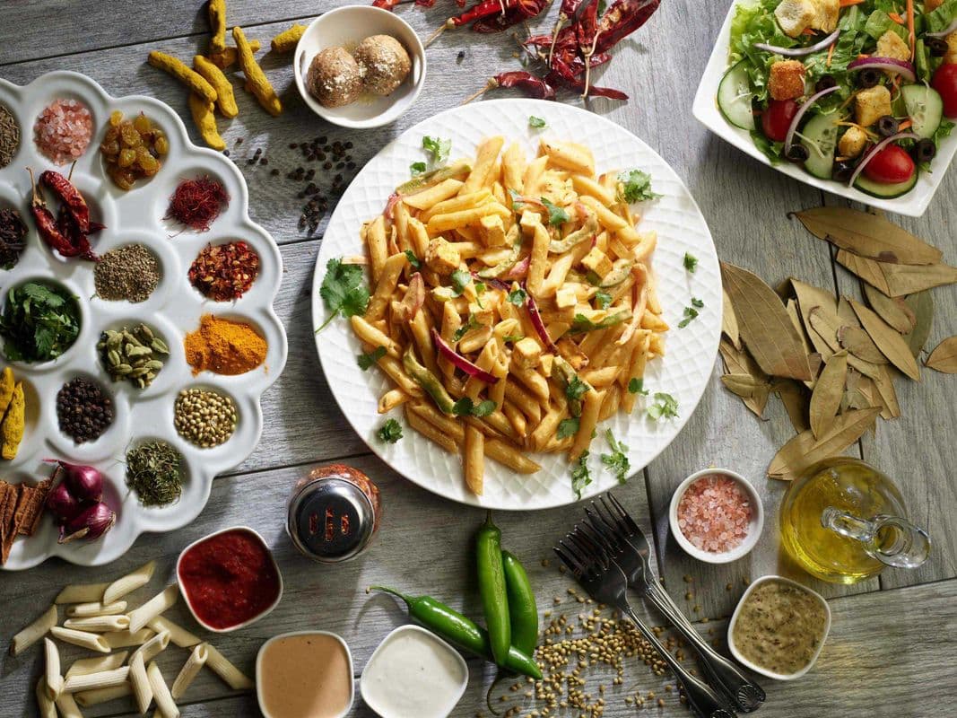 Palak Paneer Pasta Twist