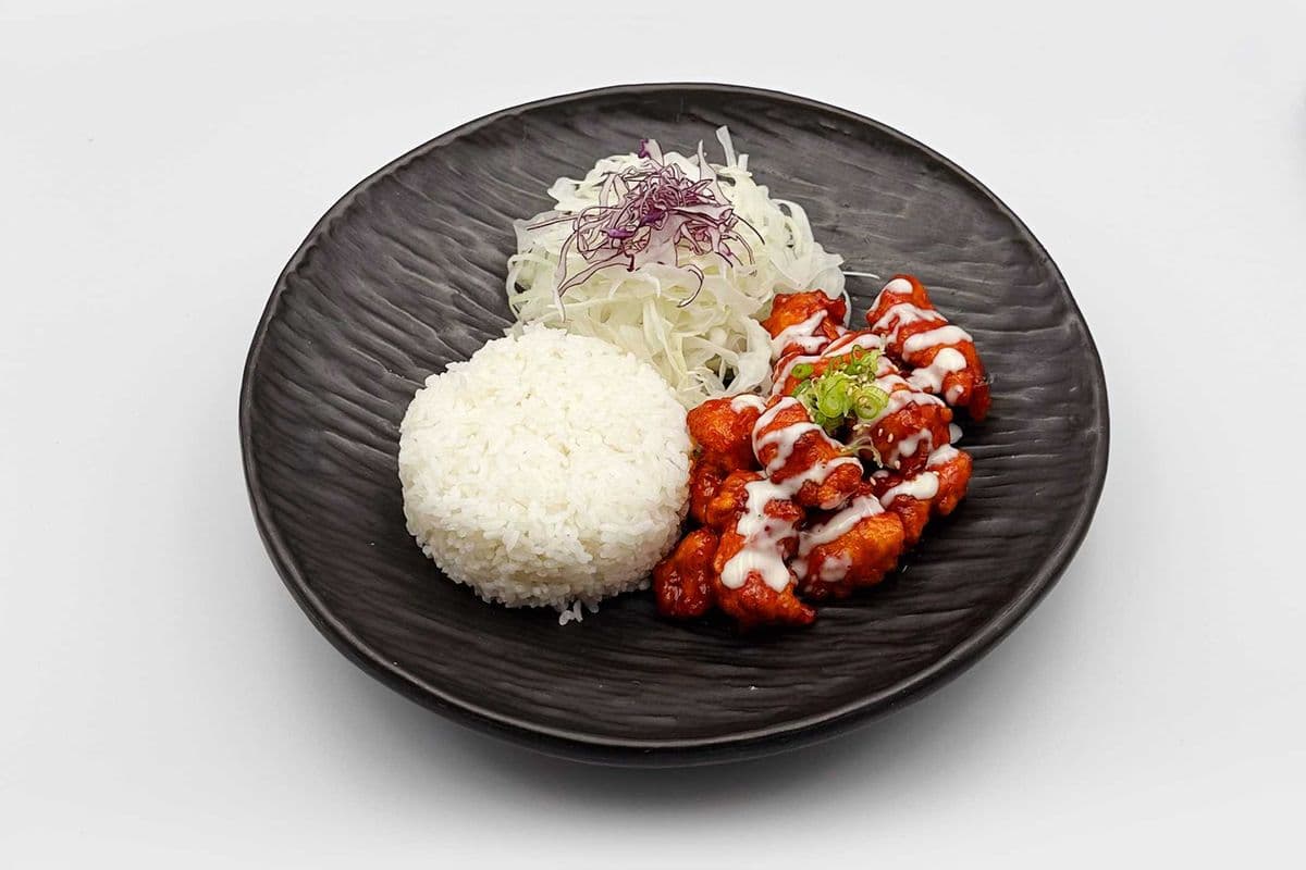 Crispy Chicken with Rice