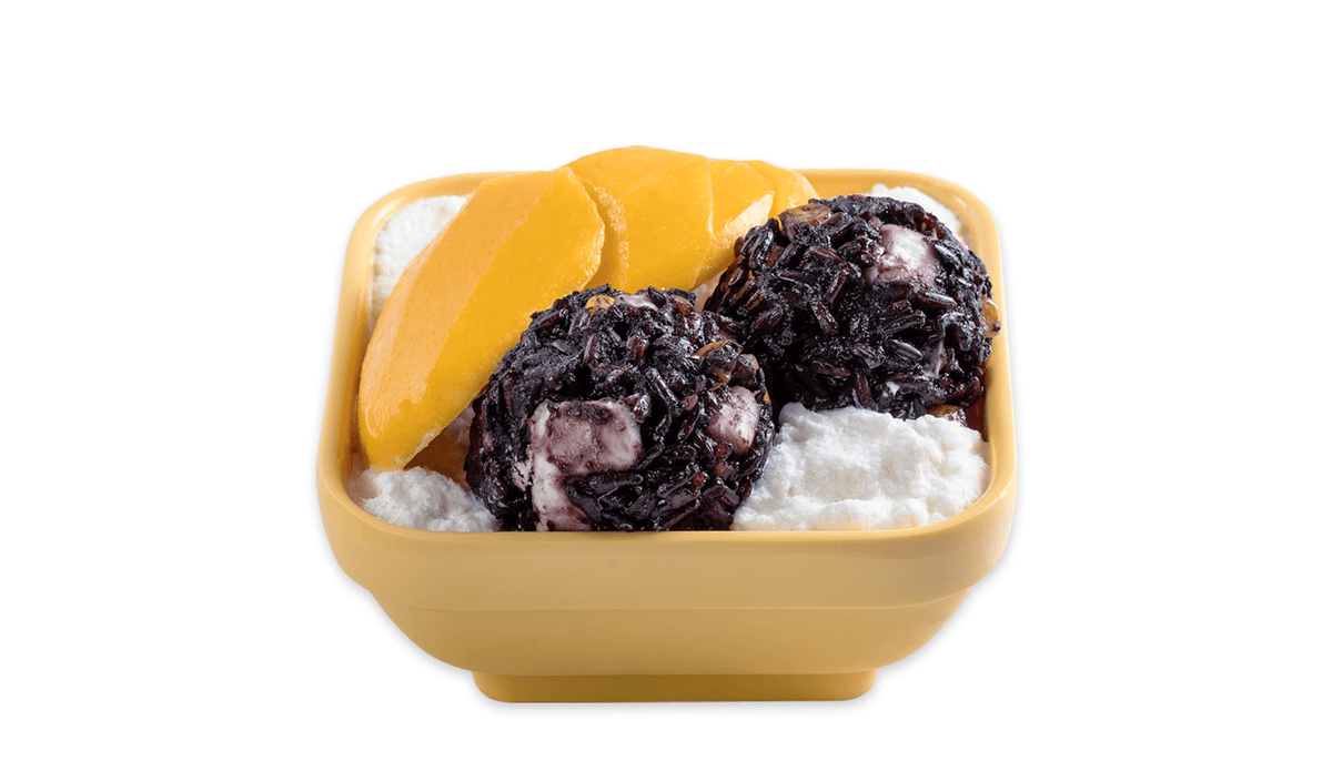 Thai Black Glutinous Rice and Mango with Vanilla Frost - 芒果白雪黑糯米