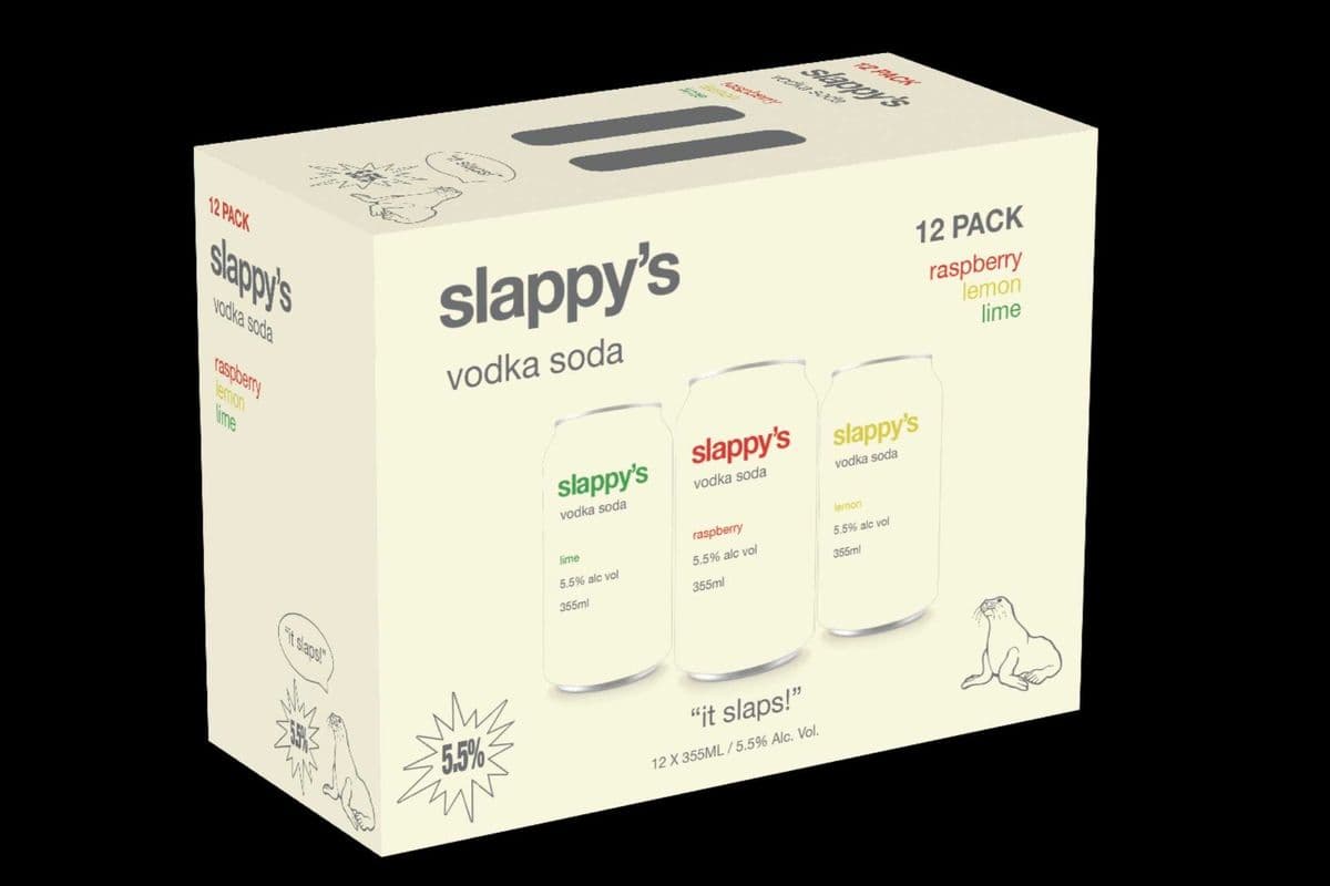Slappy's Vodka Soda Mixer (12 x 355 ml)
