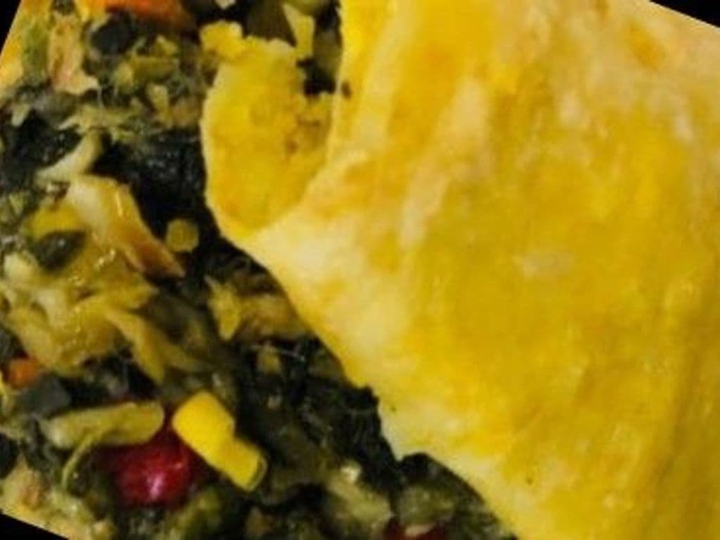 Callaloo Roti (Veg)