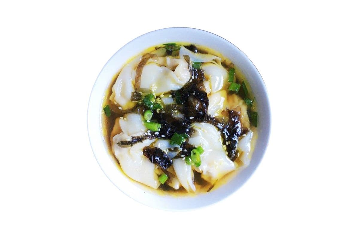 (P) Soupe Porc Wonton (6 mcx) / (S)Pork Wonton Soup (6 pcs)/ 猪云吞汤小