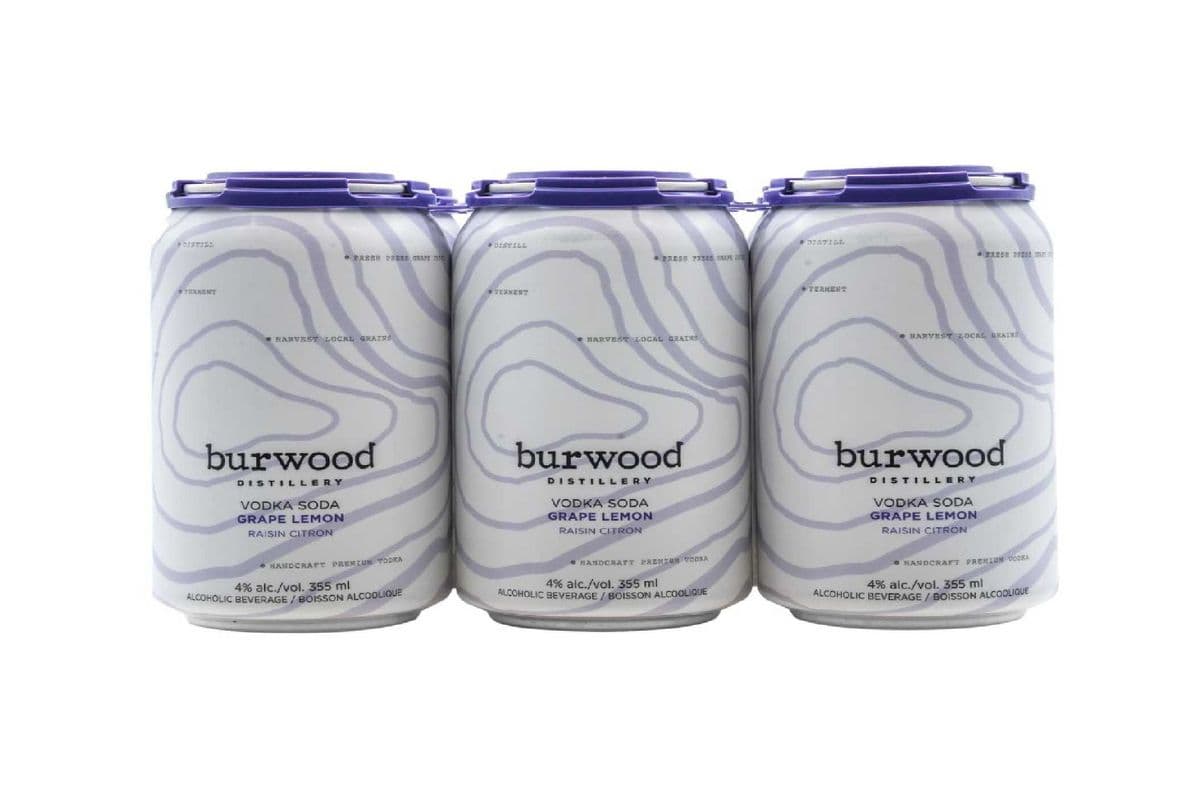 Burwood Grape Lemon (CLS) (6 x 355 ml Cans)