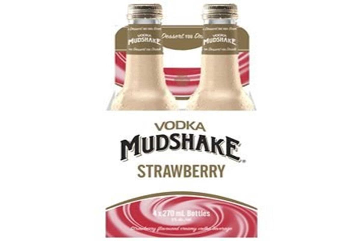 VODKA MUDSHAKE STRAWBERRY 4 BOTTLES (4 x 270 ML)