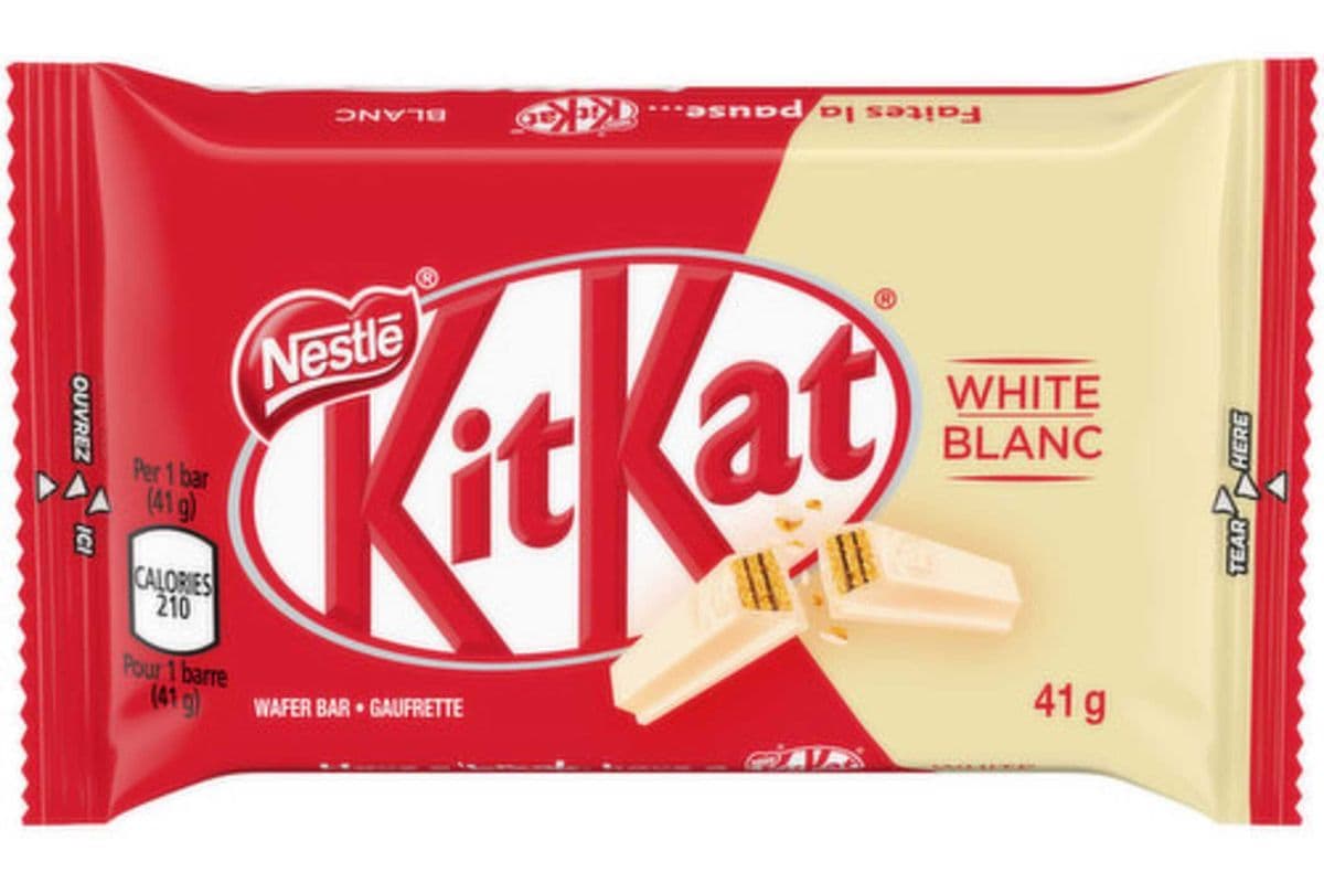 Nestle Kitkat white blanc (41g) (210 Cal)