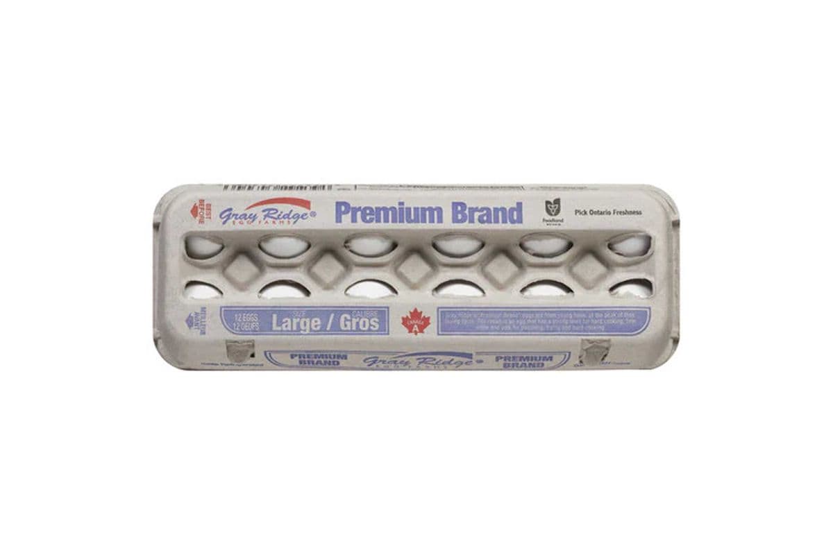 Gray Ridge White Eggs (12 pcs)