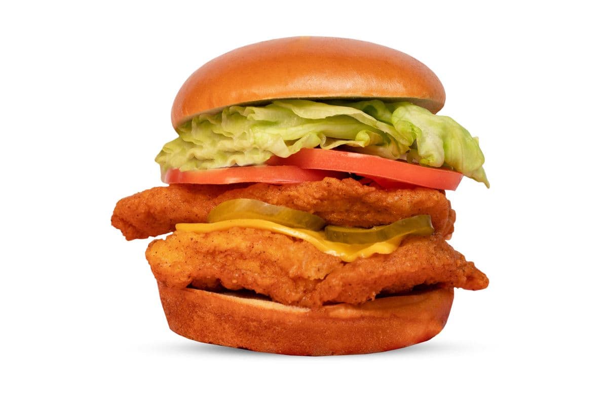 FRANGOZ SPECIAL BURGER: Double the chicken, double the fun!