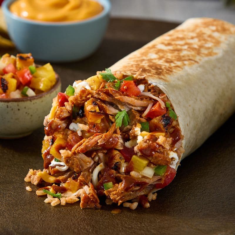 Pineapple Pork Al Pastor Burrito / Porc Al Pastor à l’ananas Burrito