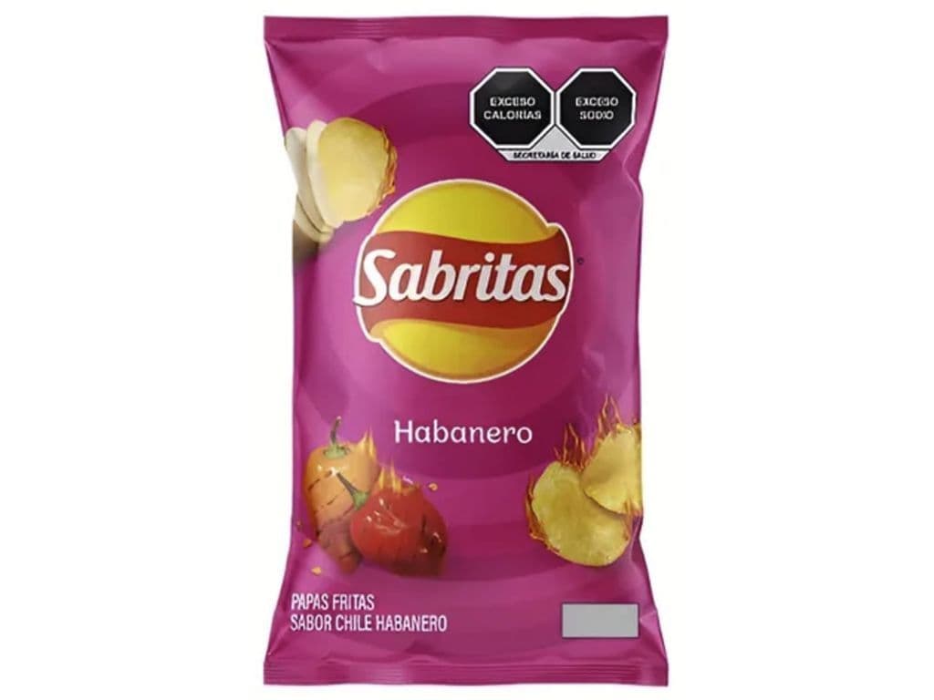 Sabritas Habanero Mexican Spicy Pepper Potato Chips 44g Lays
