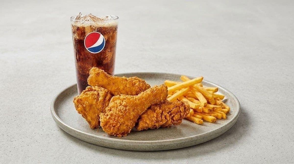 4 MCX + frites + sauce + salade de chou + Pepsi (P. FRITS)