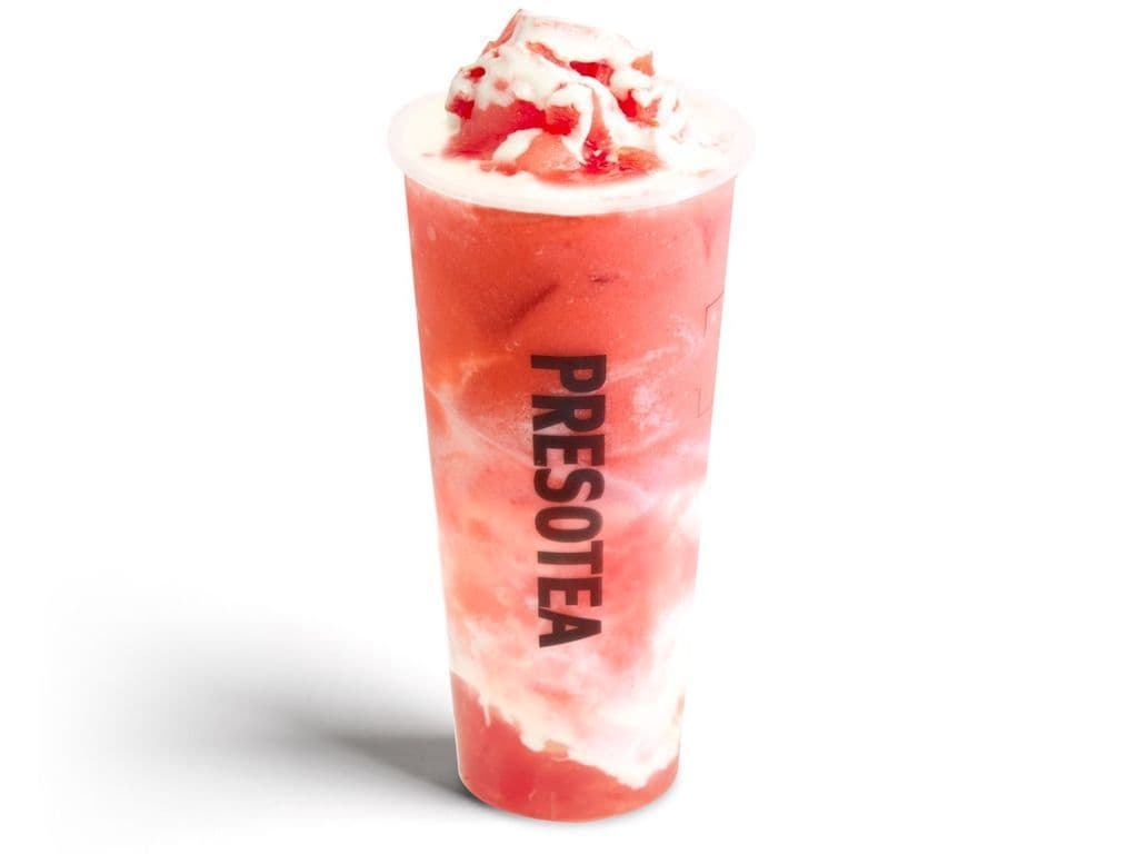 Frappé glacé mousse au fromage au melon d'eau / Watermelon Cheese Cloud