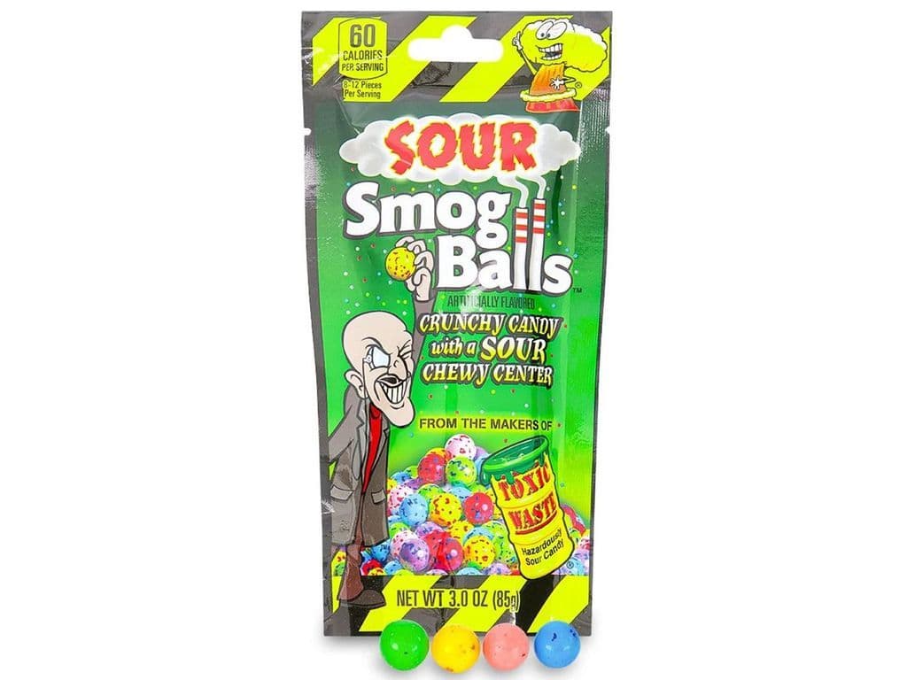 Toxic Waste Sour Smog Balls Hard Candy