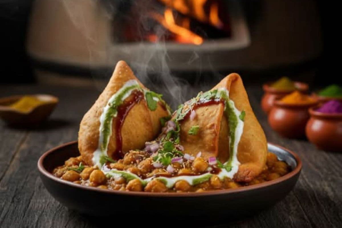 Samosa Chana Chaat