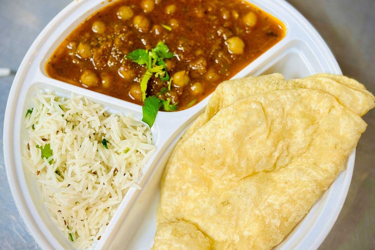 Chole Puri & jeera rice Combo