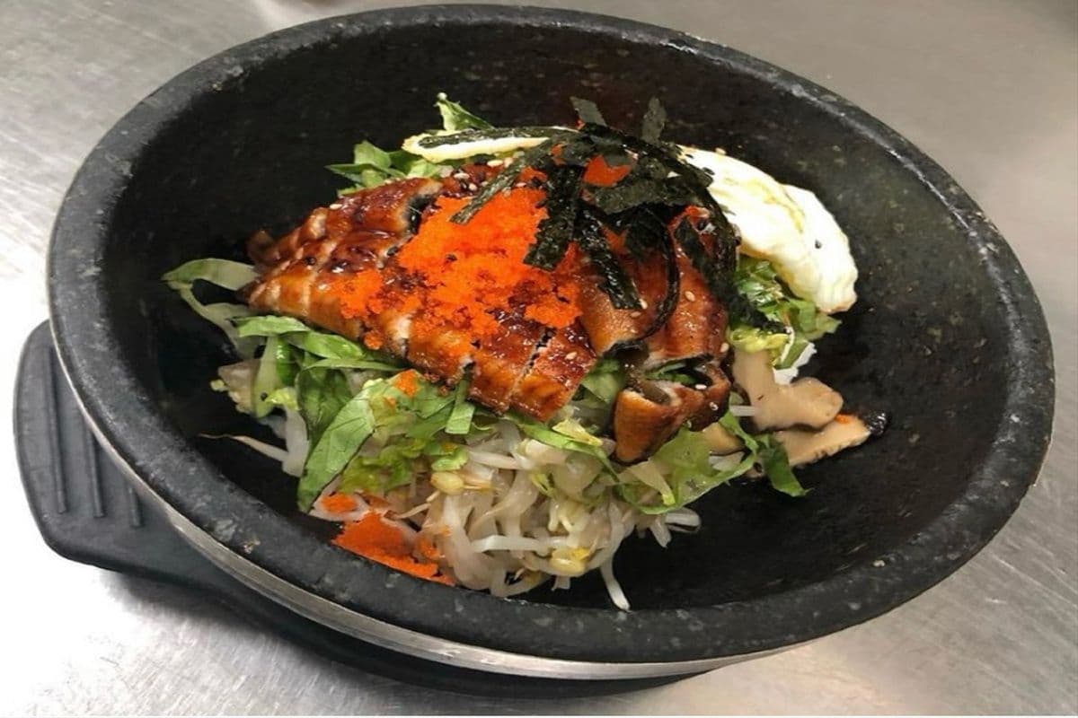 Teriyaki Eel with Fish Eggs Bibimbap/ 장어알덮밥