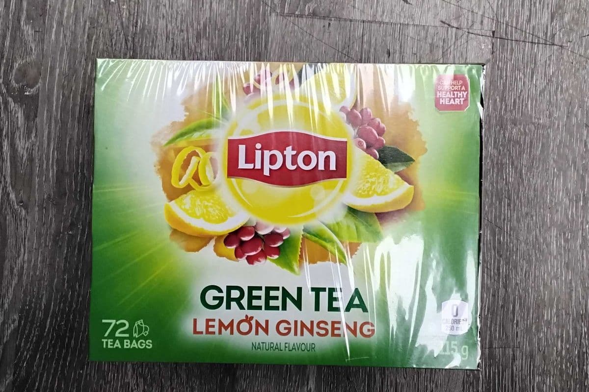 Lipton green tea lemon ginseng 72 tea bags (115g)