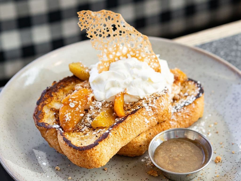 Peach Cobbler French Toast