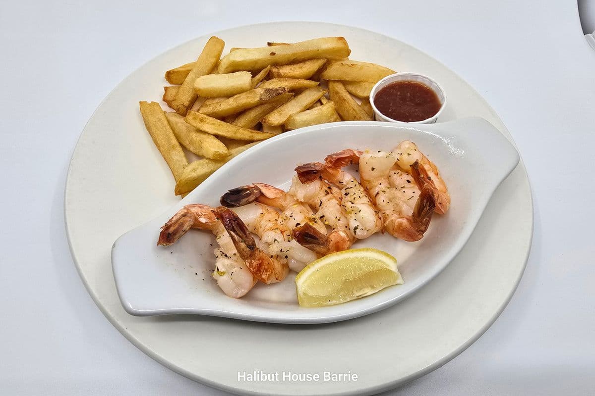 Grilled Shrimp (8 pcs) and Chips