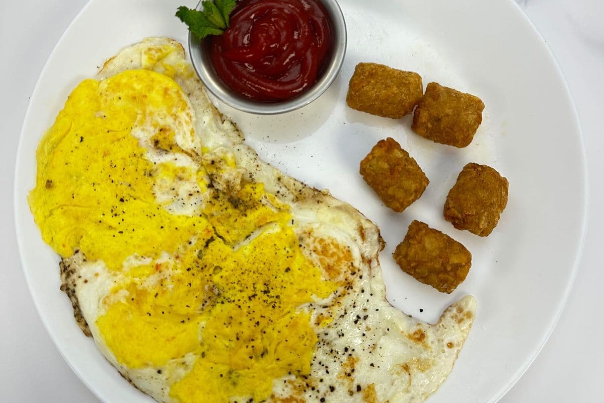 Double fried egg