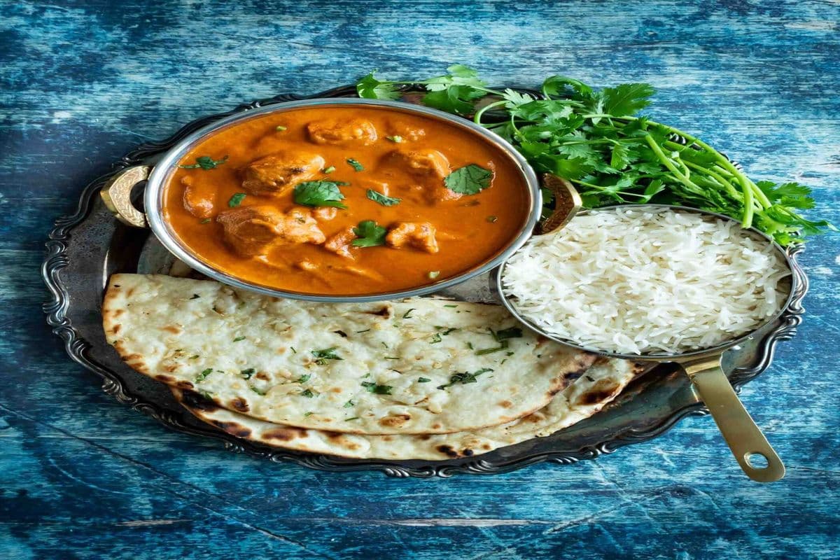 Fish Curry with Naan & Rice