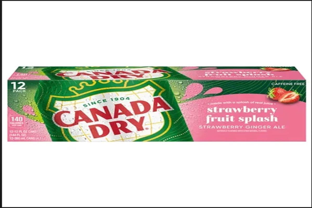 Canada dry strawberry fruit splash