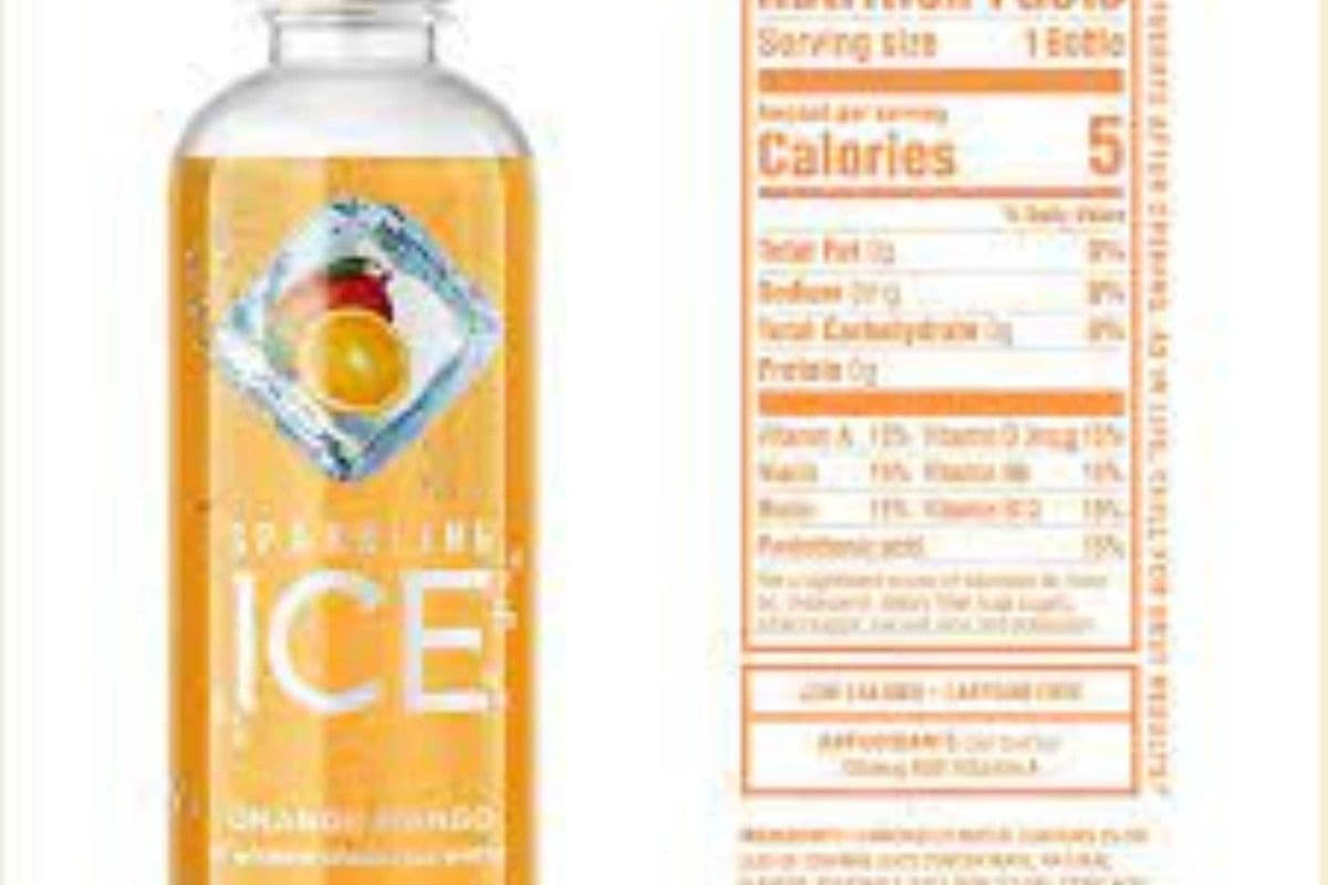 Sparkling ICE Orange Mango Bottle