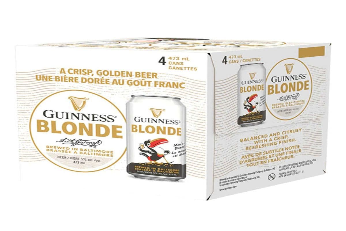 GUINNESS BLONDE AMERICAN LAGER 4 CANS (1 x 4 CANS)