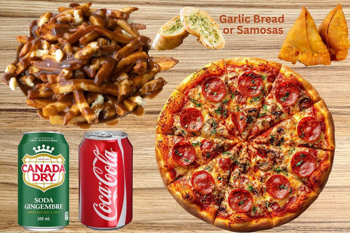 Poutine and Pizza Combo