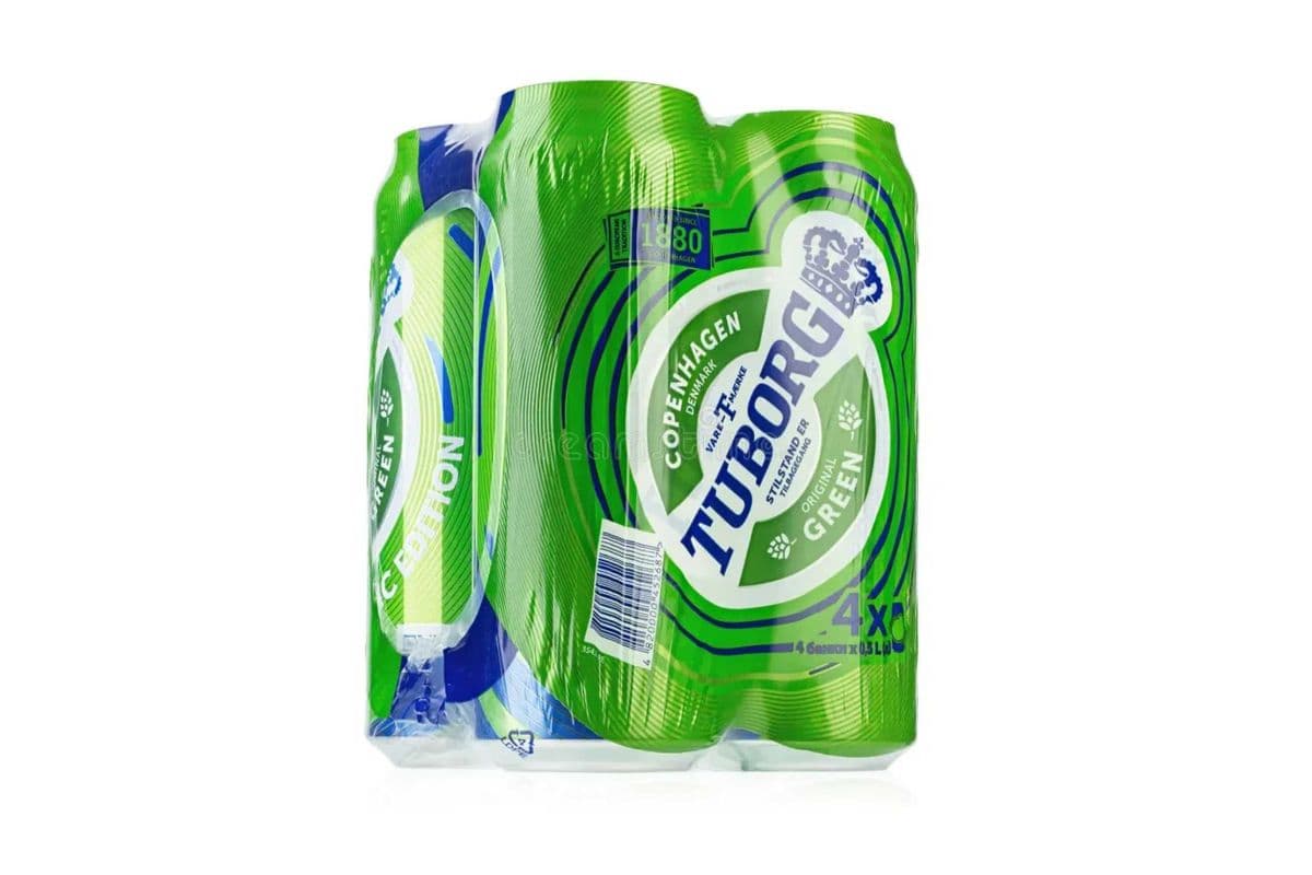 TUBORG GREEN 4PK CAN (1 x 500 ML)