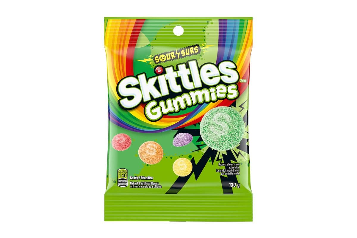 Skittles Gummies Sour (130g) 77642